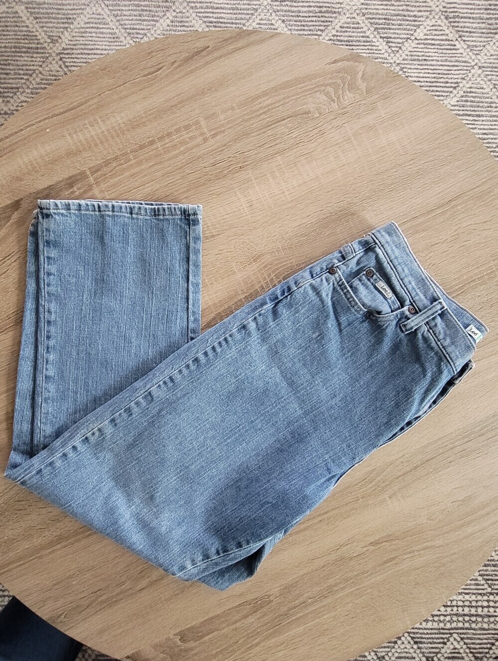 Y2K Lee relaxed straight-leg At The Waist, sz 12 Short Denim Jeans